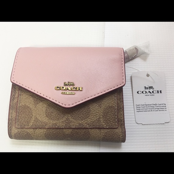 Coach Handbags - Coach Wallet Color Block Coated Canvas Signature.